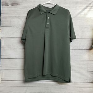 Architect Golf Performance Short Sleeve  Olive‎ Green Polo Shirt Mens Large